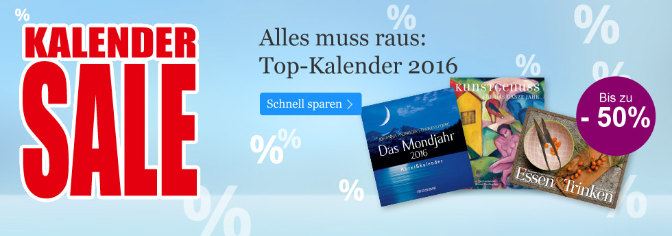 Kalender 2016 bis zu 50% reduziert