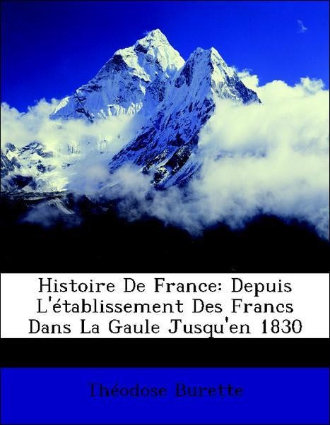 Histoire De France: Depuis L´établissement Des Francs Dans La Gaule Jusqu´en 1830 als Taschenbuch von Théodose Burette - Nabu Press