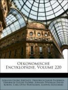 Oekonomische Encyklopädie, Volume 220 als Taschenbuch von Johann Georg Krünitz, Friedrich Jakob Floerken, Heinrich Gustav Flörke, Johann Wilhelm D... - Nabu Press