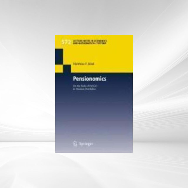 Pensionomics als eBook von Matthias F. Jäkel - Springer Berlin Heidelberg