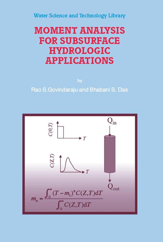 Moment Analysis for Subsurface Hydrologic Applications als Buch von Bhabani S. Das, Rao S. Govindaraju - Springer