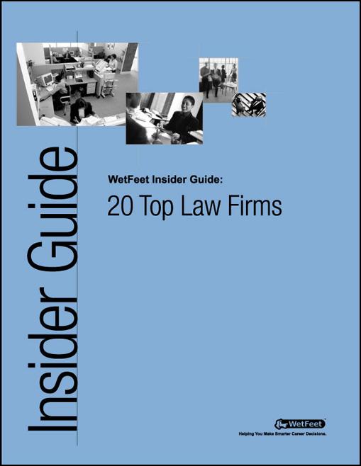 20 Top Law Firms als eBook von Wetfeet Staff - WetFeet