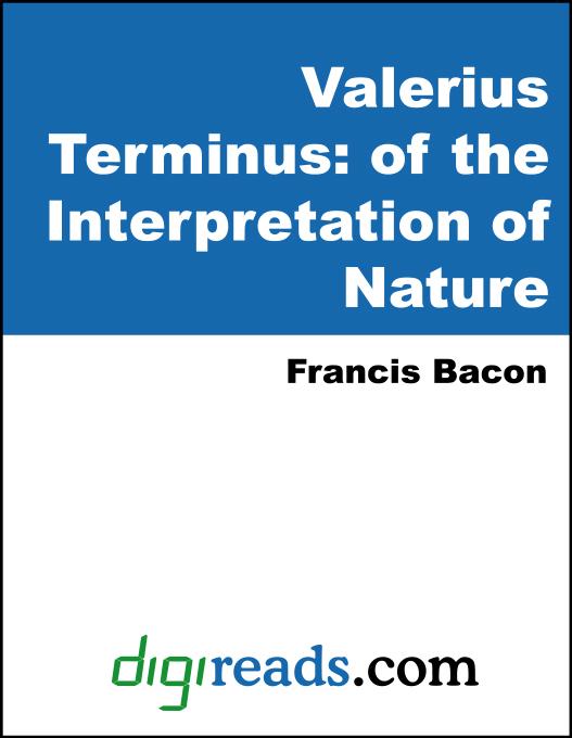Valerius Terminus als eBook von Francis Bacon - Neeland Media