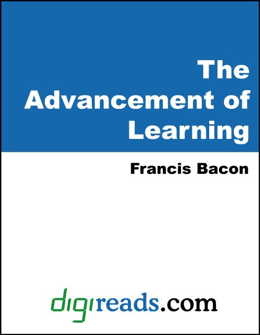 The Advancement of Learning als eBook von Francis Bacon - Neeland Media