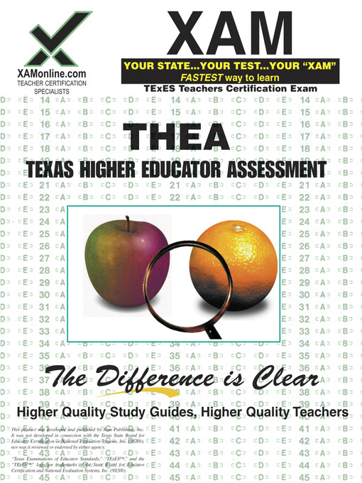 THEA Texas Higher Educator Assessment als eBook von Sharon Wynne - XAMonline