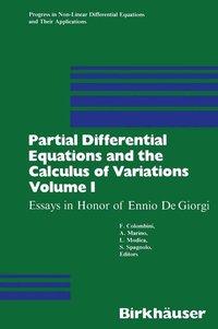 Partial Differential Equations and the Calculus of Variations 1 als Buch von Ferrucio Colombini, Antonio Marino, Luciano Modica - Springer Basel AG