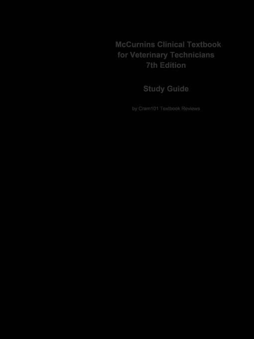 McCurnins Clinical Textbook for Veterinary Technicians als eBook von CTI Reviews - Cram101
