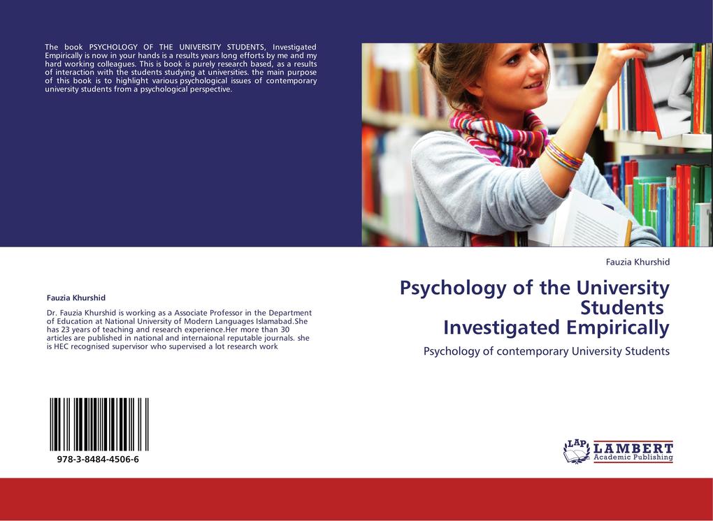 Psychology of the University Students Investigated Empirically als Buch von Fauzia Khurshid - LAP Lambert Academic Publishing