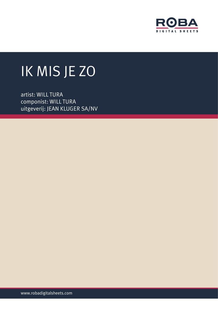 IK MIS JE ZO als eBook von Jean Kluger, Nelly Byl - JEAN KLUGER SA/NV