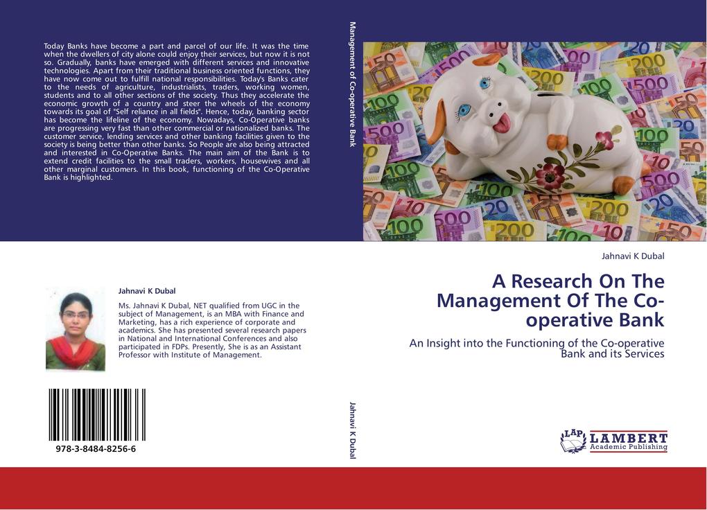 A Research On The Management Of The Co-operative Bank als Buch von Jahnavi K Dubal - LAP Lambert Academic Publishing