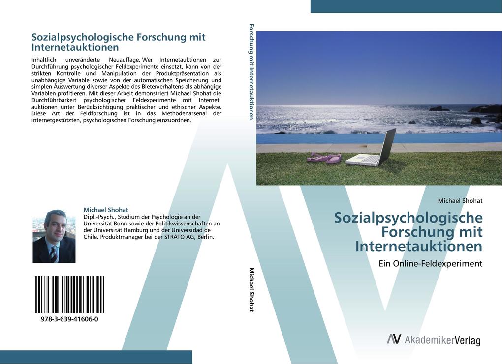 Sozialpsychologische Forschung mit Internetauktionen als Buch von Michael Shohat - AV Akademikerverlag