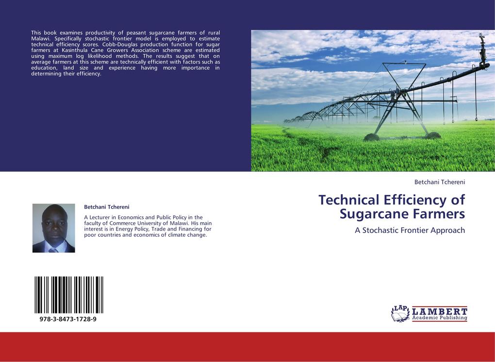 Technical Efficiency of Sugarcane Farmers als Buch von Betchani Tchereni - LAP Lambert Academic Publishing