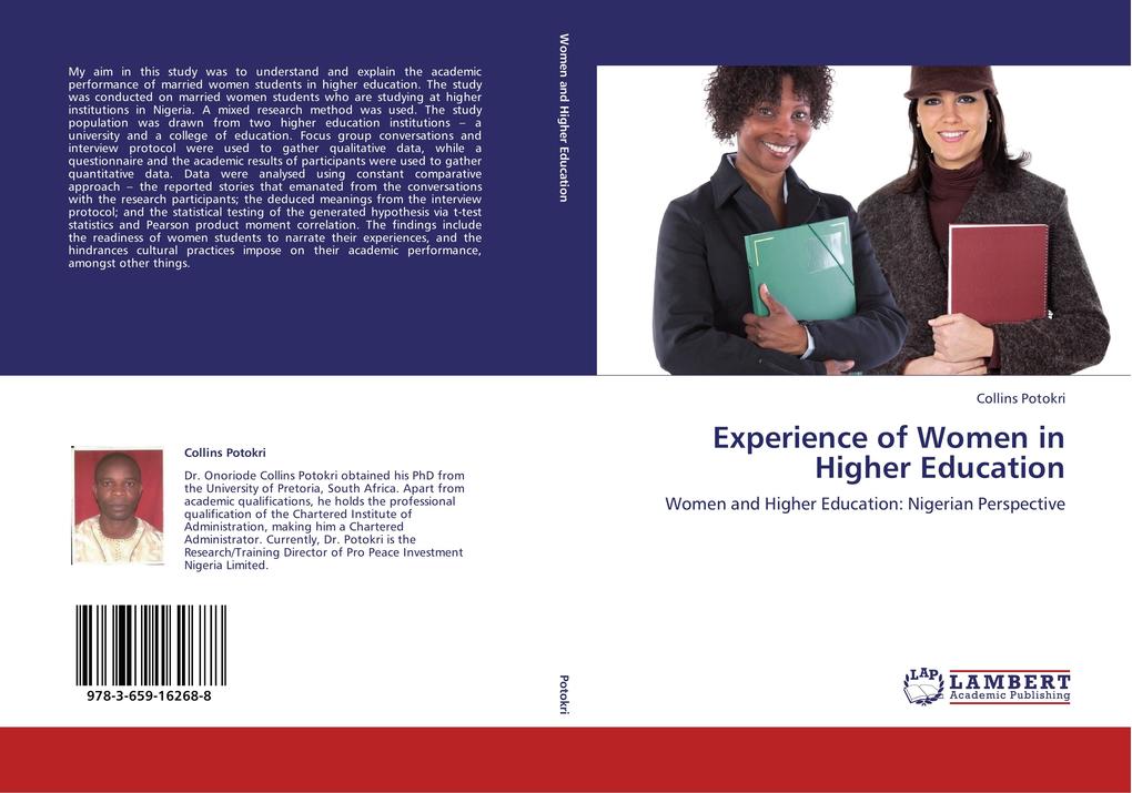 Experience of Women in Higher Education als Buch von Collins Potokri - LAP Lambert Academic Publishing