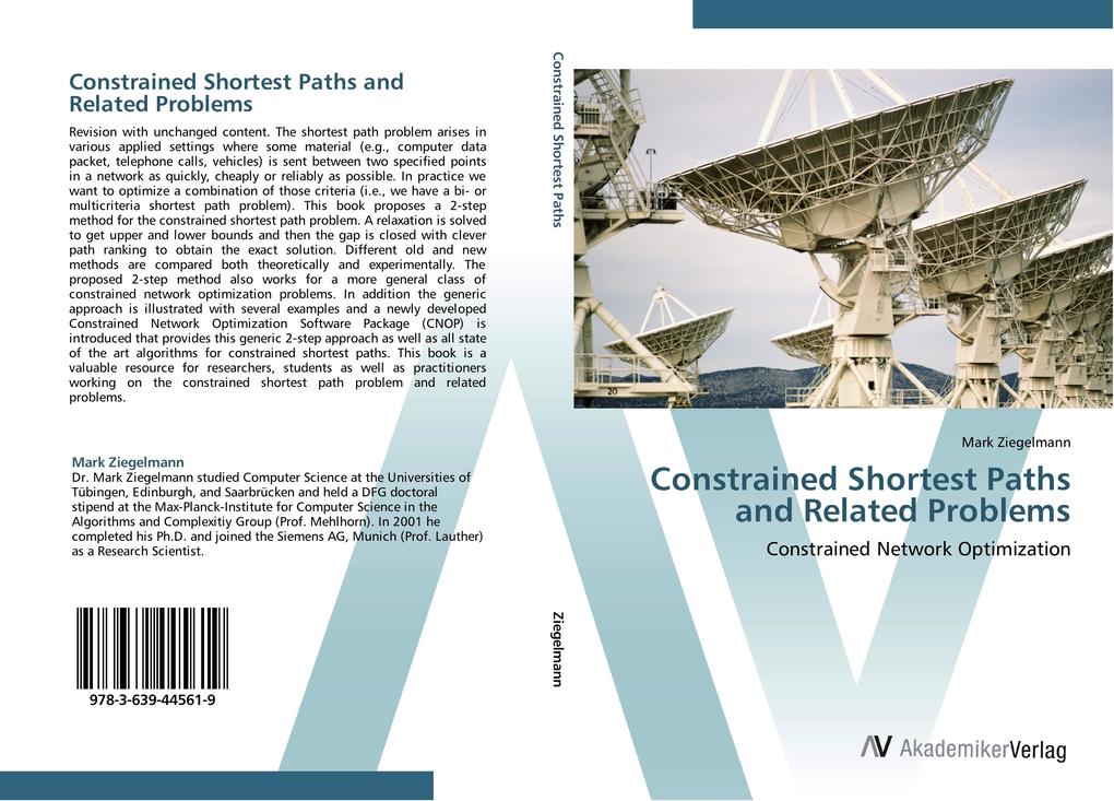 Constrained Shortest Paths and Related Problems als Buch von Mark Ziegelmann - AV Akademikerverlag