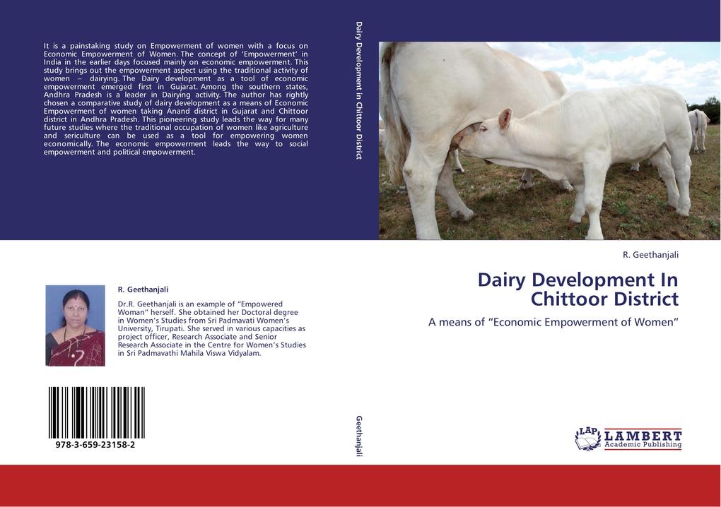 Dairy Development In Chittoor District als Buch von R. Geethanjali - LAP Lambert Academic Publishing