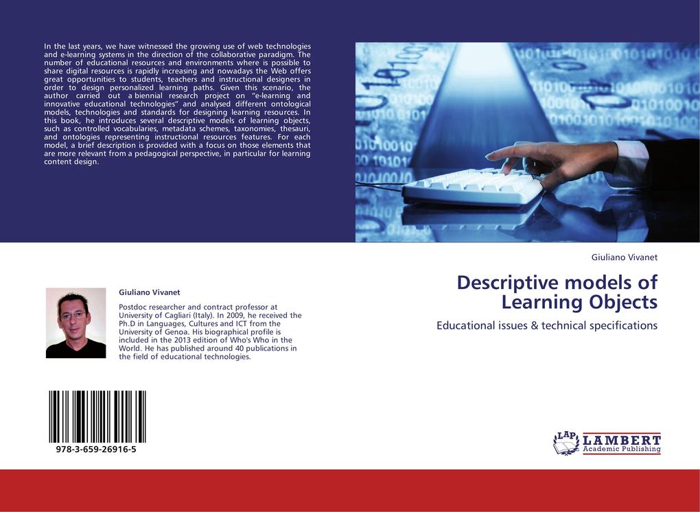 Descriptive models of Learning Objects als Buch von Giuliano Vivanet - LAP Lambert Academic Publishing
