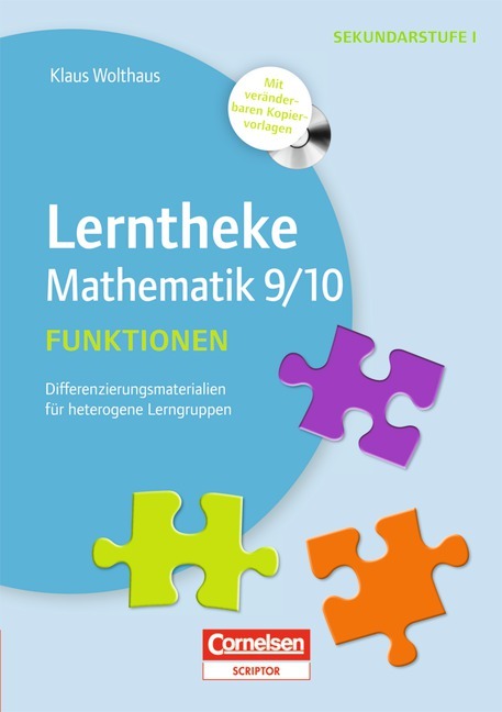 Lerntheke - Mathe: Funktionen: 9/10: Differenzierungsmaterialien für heterogene Lerngruppen. Kopiervorlagen mit CD-ROM
