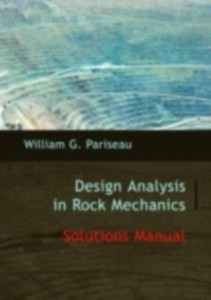 Solutions Manual to Design Analysis in Rock Mechanics als eBook von William G. Pariseau - Taylor and Francis