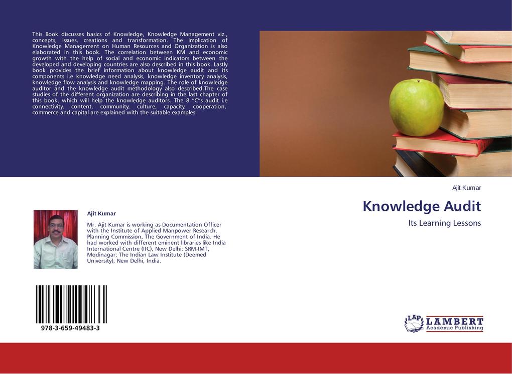 Knowledge Audit als Buch von Ajit Kumar - LAP Lambert Academic Publishing