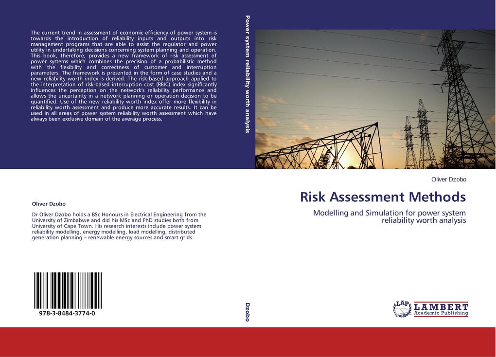 Risk Assessment Methods als Buch von Oliver Dzobo - LAP Lambert Academic Publishing