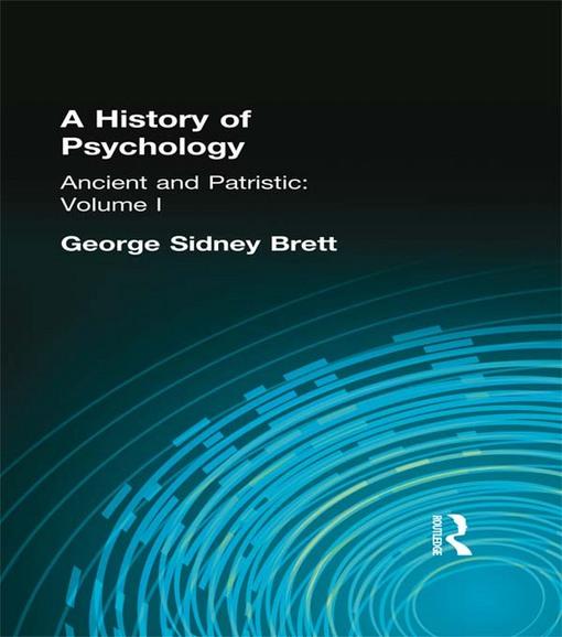 History of Psychology als eBook von George Sydney Brett - Taylor and Francis