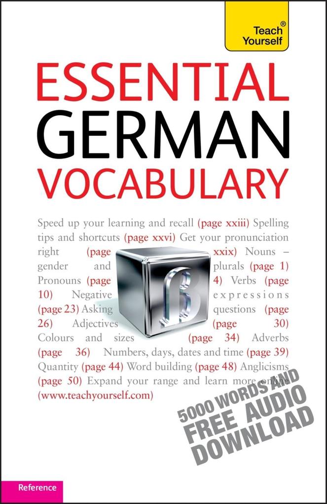Essential German Vocabulary: Teach Yourself als eBook von Lisa Kahlen - Hodder & Stoughton