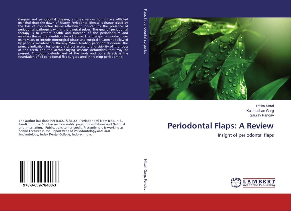 Periodontal Flaps: A Review als Buch von Ritika Mittal, Kulbhushan Garg, Gaurav Pandav - LAP Lambert Academic Publishing