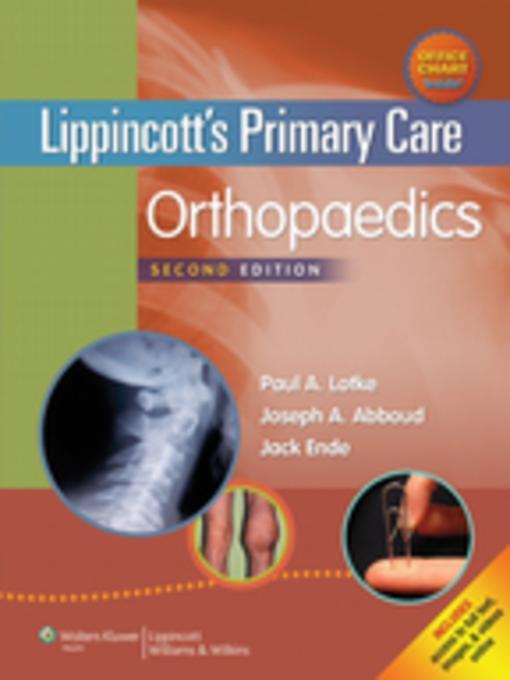 Lippincott´s Primary Care Orthopaedics als eBook von Paul A. Lotke, Joseph A. Abboud, Jack Ende - Wolters Kluwer Health