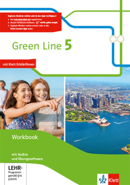 Green Line 5: Workbook mit Audios und Übungssoftware Klasse 9 (Green Line. Bundesausgabe ab 2014)