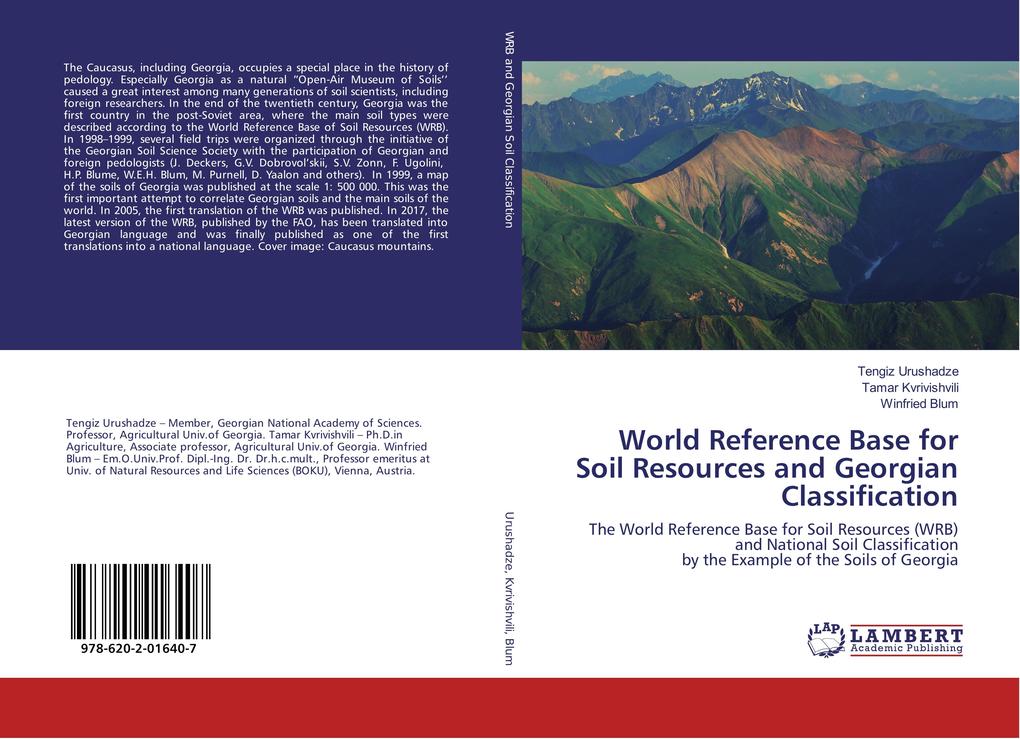 World Reference Base for Soil Resources and Georgian Classification: The World Reference Base for Soil Resources (WRB) and National Soil Classification by the Example of the Soils of Georgia