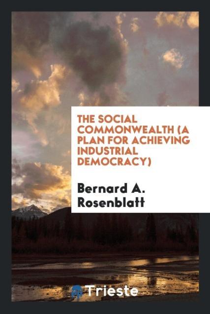 The social commonwealth (a plan for achieving industrial democracy)