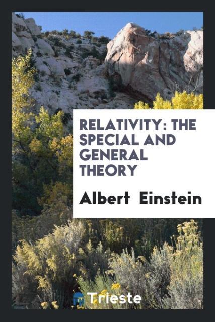 Relativity als Taschenbuch von Albert Einstein