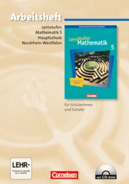 Lernstufen Mathematik - Hauptschule Nordrhein-Westfalen: 5. Schuljahr - Arbeitsheft mit eingelegten Lösungen und CD-ROM