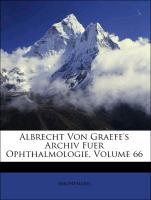 Albrecht Von Graefe´s Archiv Fuer Ophthalmologie, LXVI BAND als Taschenbuch von Anonymous - Nabu Press