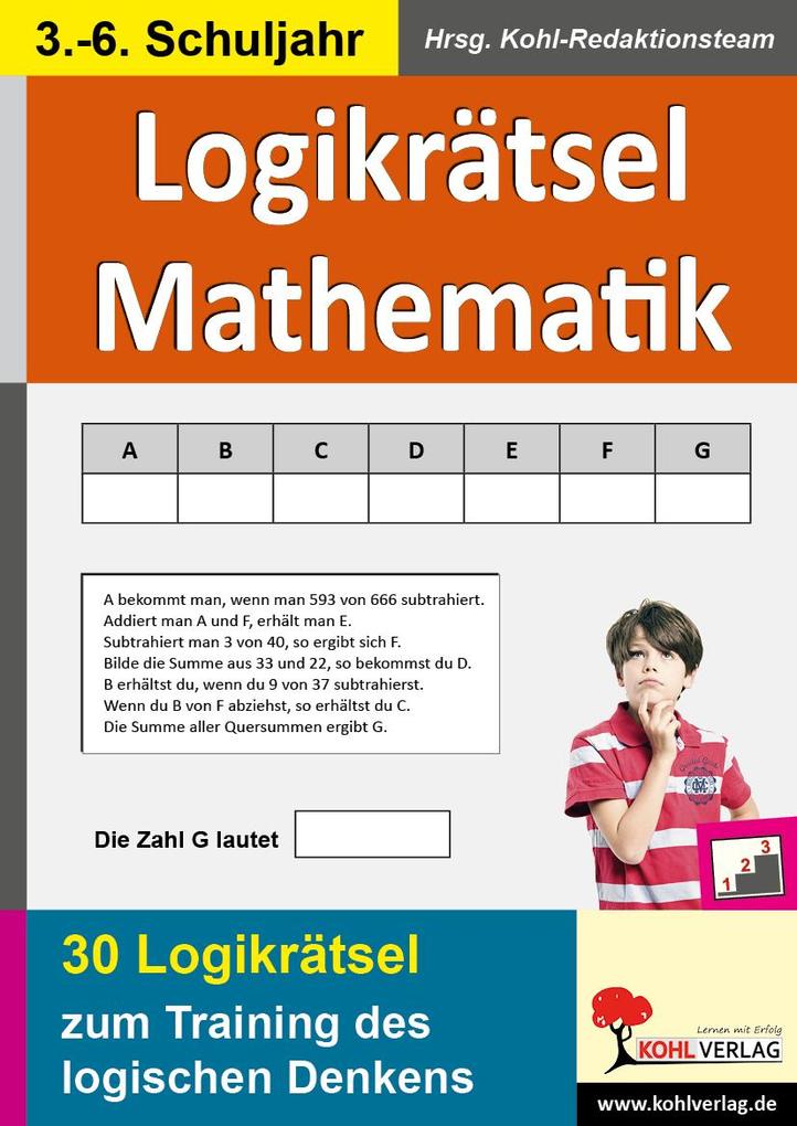 Logikrätsel Mathematik Pfiffige Logicals zum Training des logischen Denkens - Kohl-Verlag
