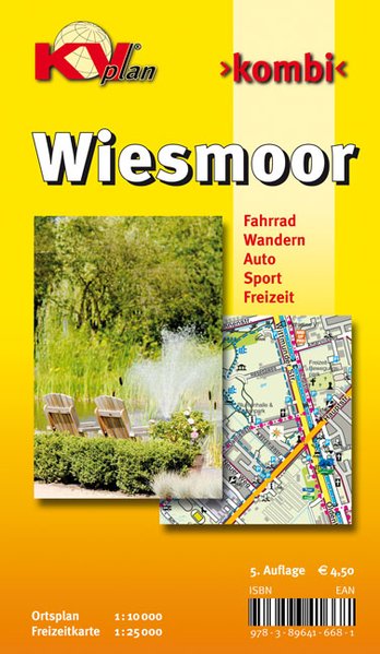 Wiesmoor KVplan Radkarte/Wanderkarte/Stadtplan 1:25.000 / 1:10.000 - Sascha René Tacken