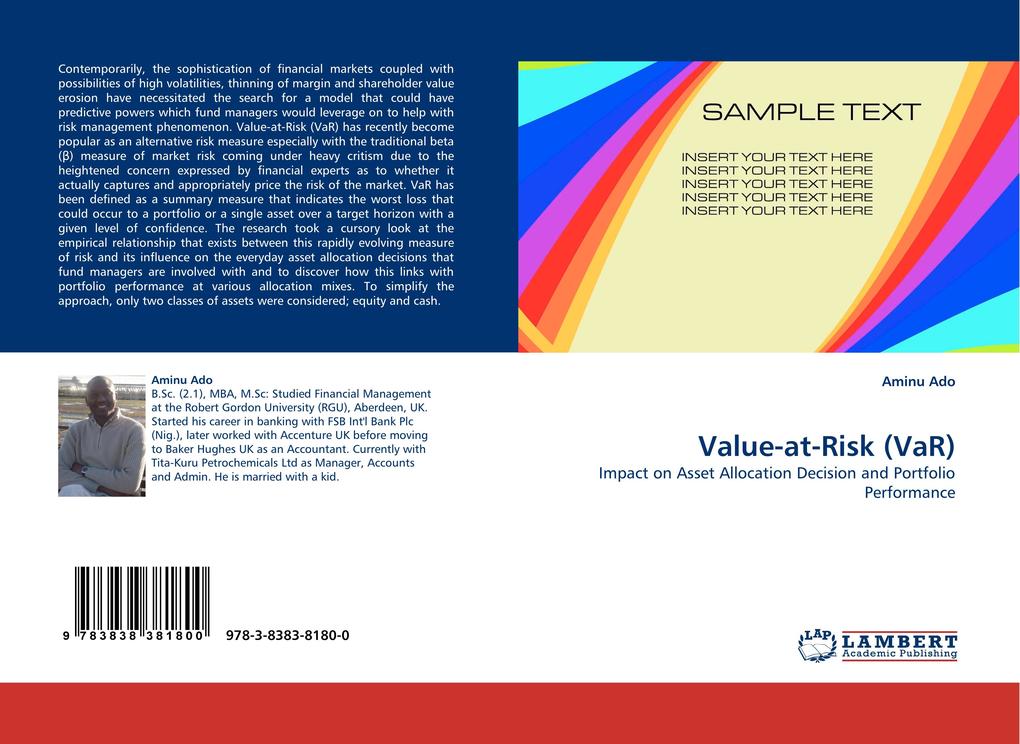 Value-at-Risk (VaR) als Buch von Aminu Ado - LAP Lambert Acad. Publ.