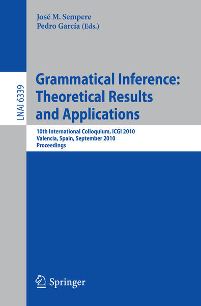 Grammatical Inference: Theoretical Results and Applications