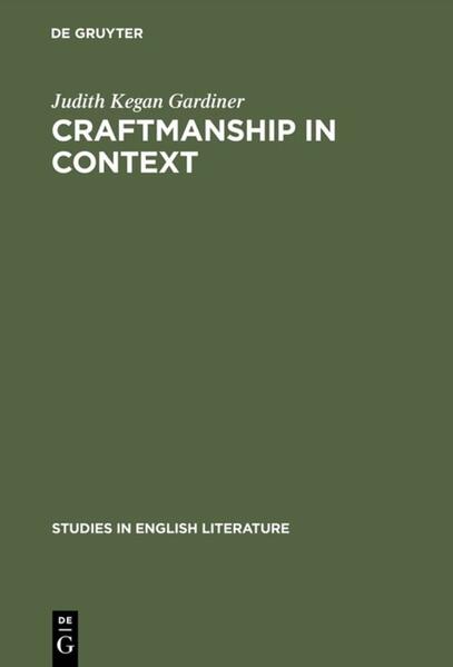 Craftmanship in Context als Buch von Judith Kegan Gardiner - De Gruyter Mouton