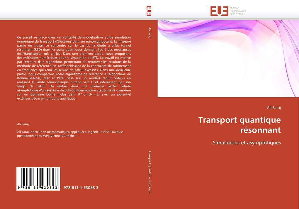 Transport quantique résonnant als Buch von Ali Faraj - Editions universitaires europeennes EUE