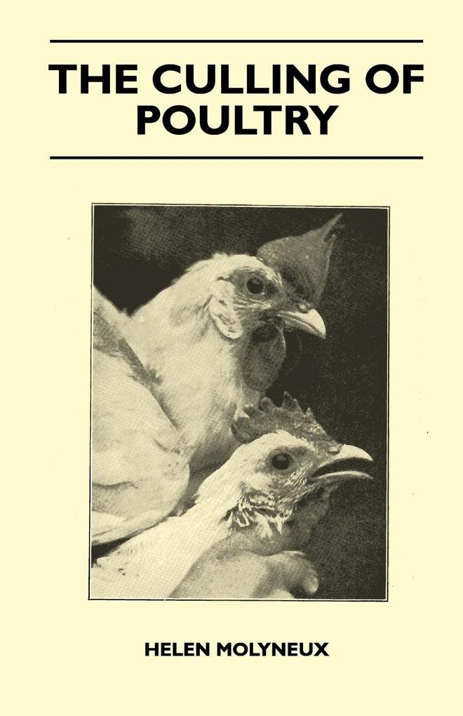 The Culling Of Poultry als Taschenbuch von Helen Molyneux - Tomlin Press