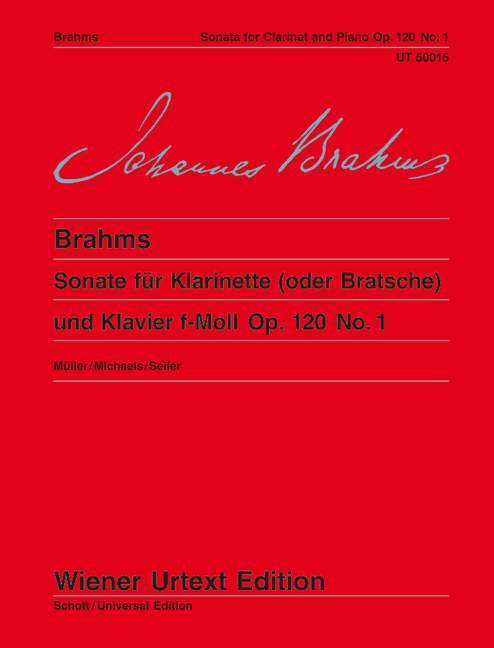 Sonate für Klarinette (oder Bratsche) und Klavier f-Moll Op. 120 No. 1 - Johannes Brahms