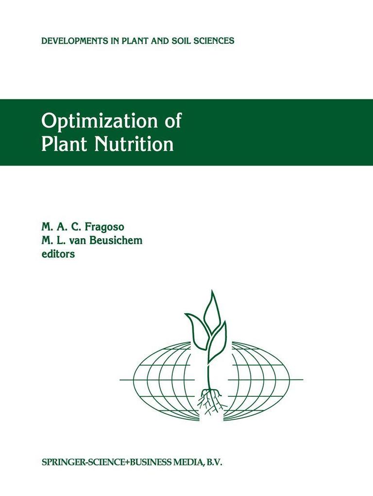 Optimization of Plant Nutrition als Buch von - Springer Netherlands