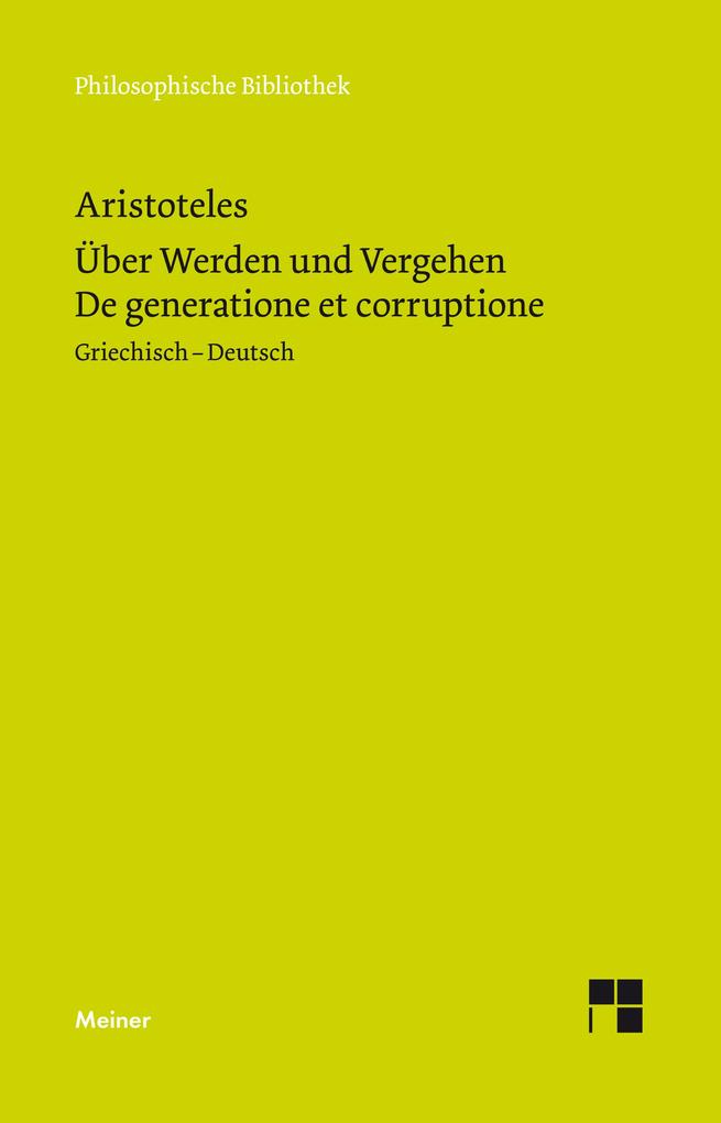 Meiner Über Werden Und Vergehen, Fachbücher Von Aristoteles, Thomas Buchheim - Bild 5