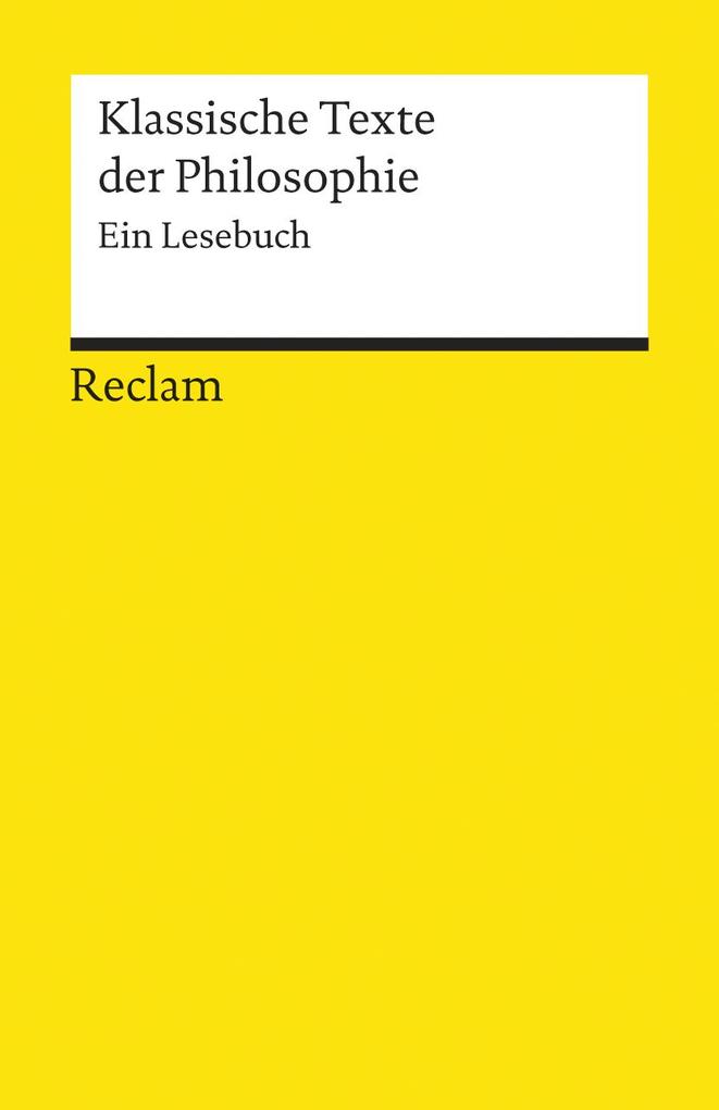 Reclam Philipp Jun. Klassische Texte Der Philosophie