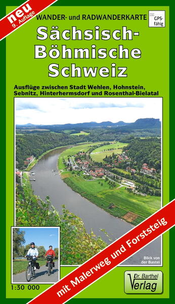 Wander- und Radwanderkarte Sächsisch-Böhmische Schweiz 1 : 30 000