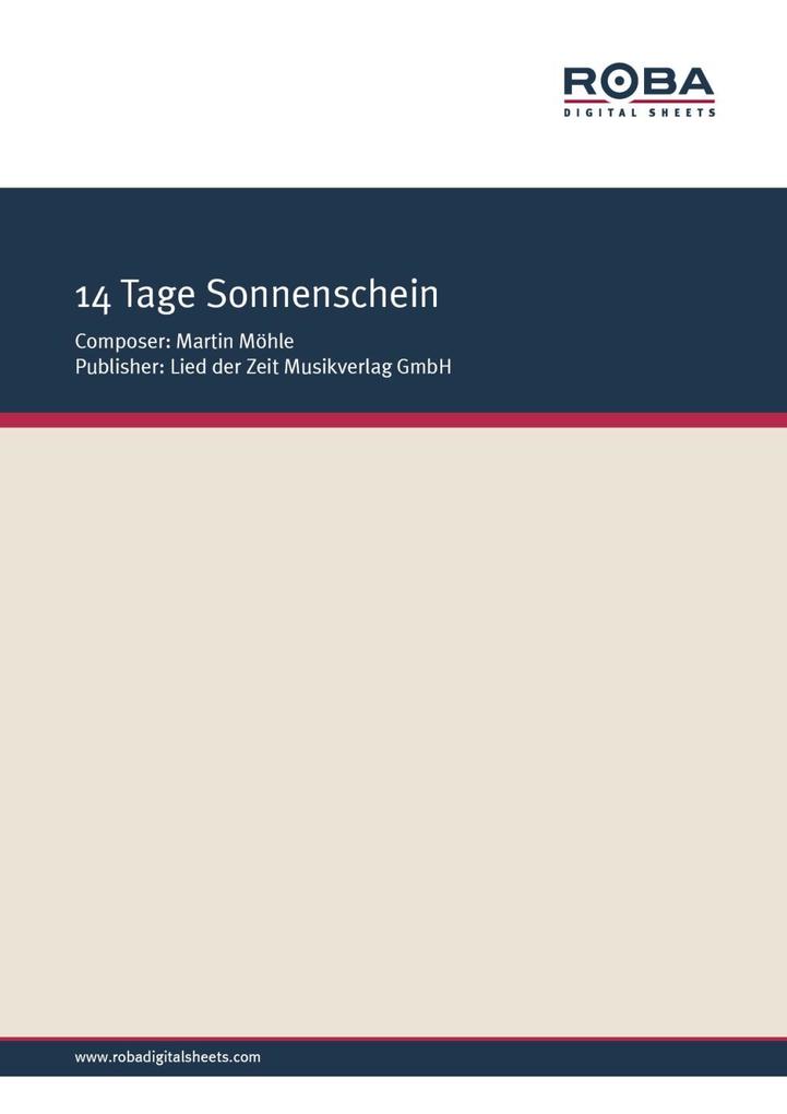 14 Tage Sonnenschein - Heinz Hinze/ Martin Möhle