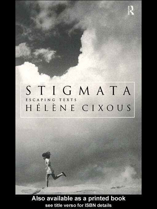 Stigmata als eBook von Helene Cixous - Taylor & Francis