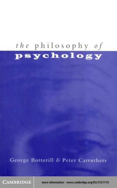 Philosophy of Psychology - George Botterill