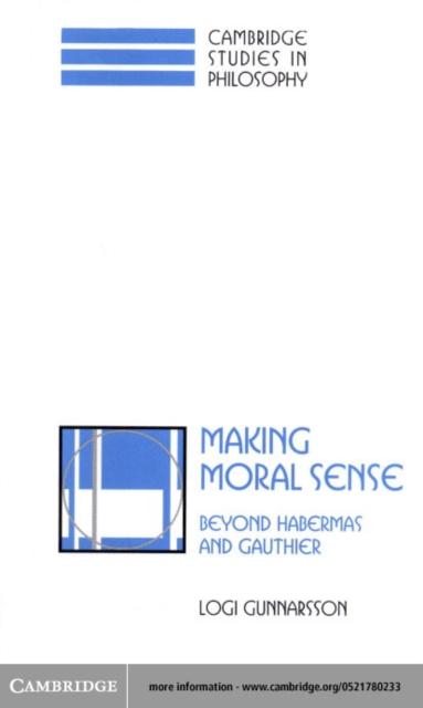 Making Moral Sense - Logi Gunnarsson